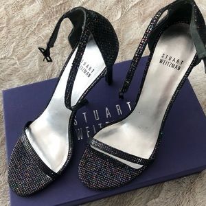 Stuart Weitzman NUDISTSONG Iris Glitter Sandals